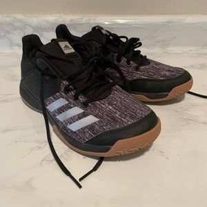Black ADIDAS volleyball shoes